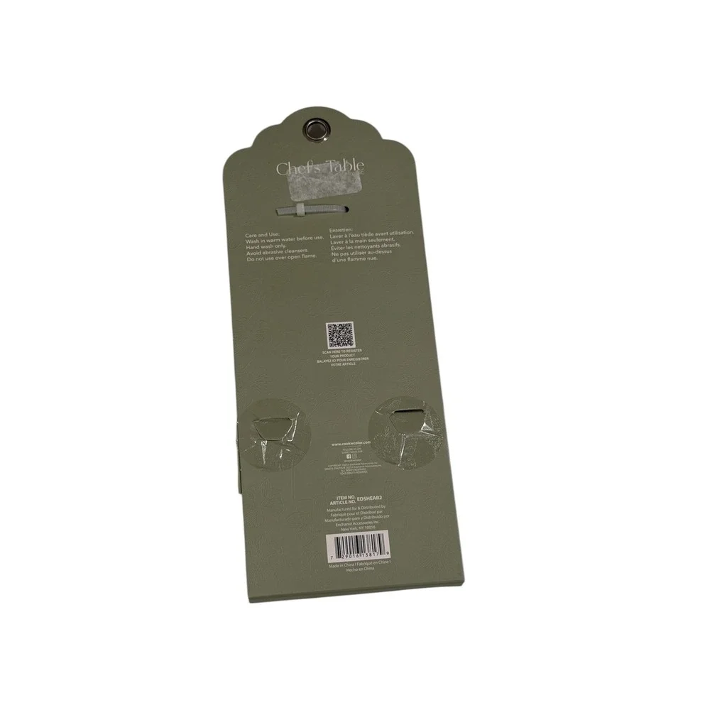 Chef's Table by CWC Kitchen Shears‎ with Sheath Sage Green EDSHEAR2 New